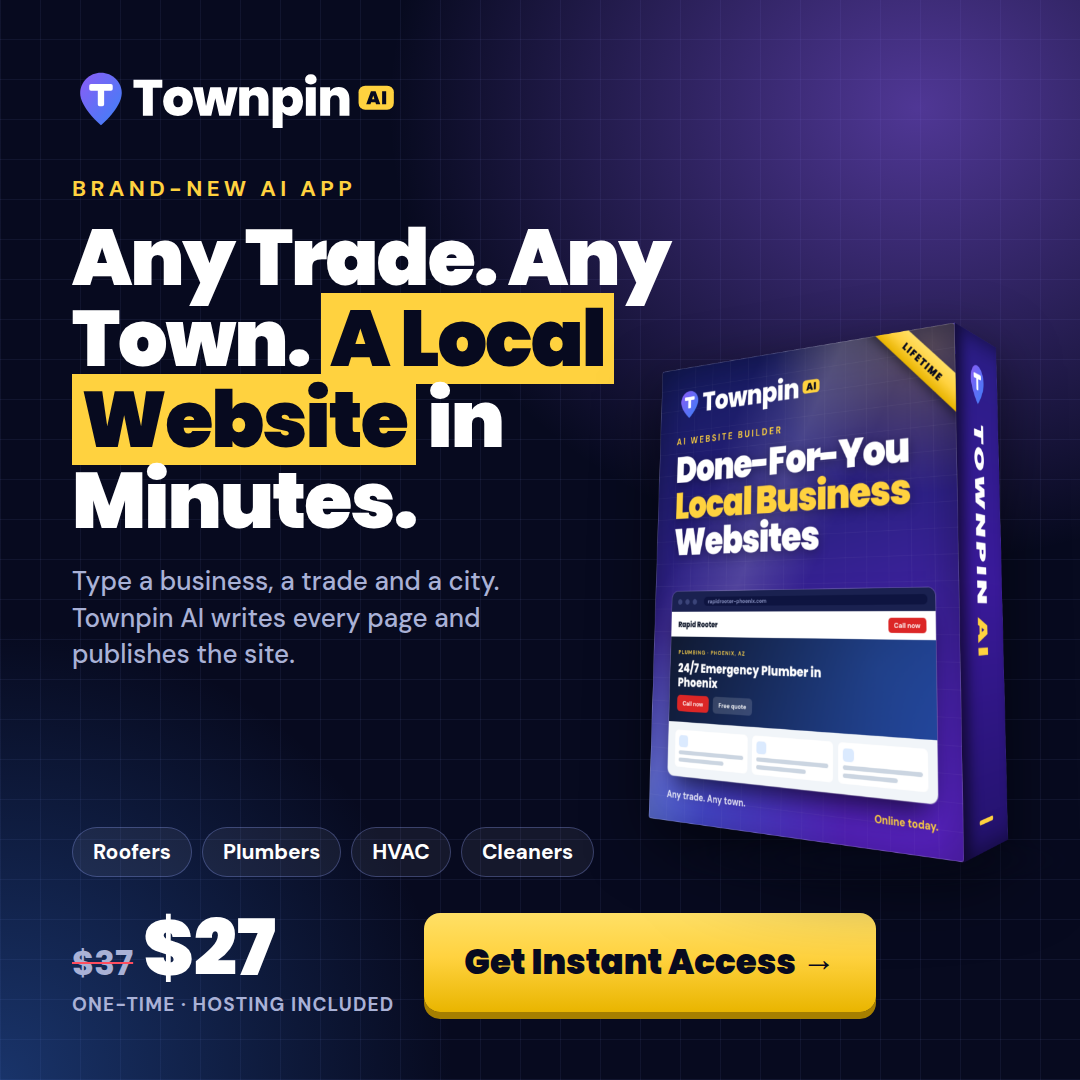 Townpin AI square social image