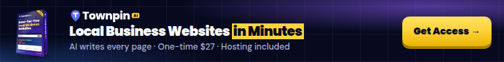 Townpin AI 728 by 90 banner